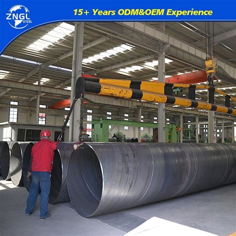 Carton Anti Corrosion Welded Carbon Spiral Steel Pipes Large Diameter