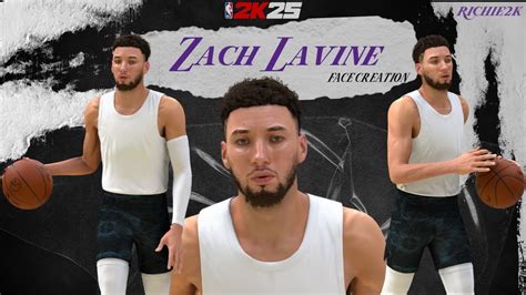 Zach Lavine Face Creation Nba K Youtube