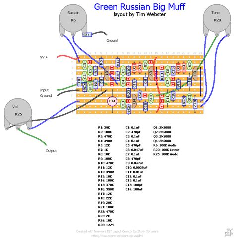 Big Muff Pi Versions And Schematics