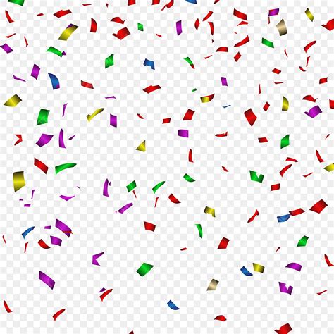 Confetti Background Vector Png