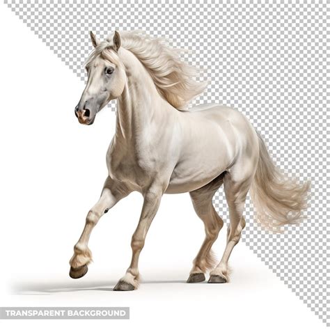 Cavalo Branco Psd Isolado Sem Fundo PSD Premium