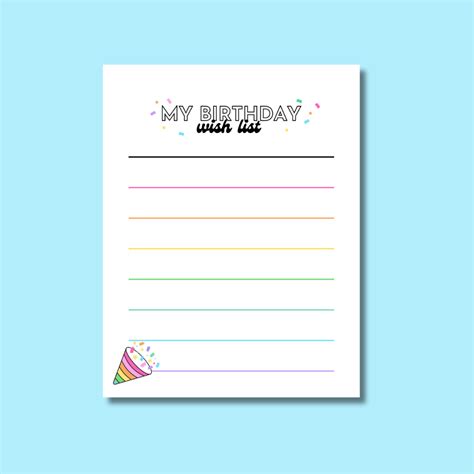 Birthday Wish List – Celebration Stylist