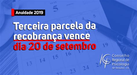 CRP 16 inicia recobrança da anuidade 2019