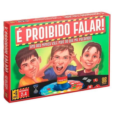 Jogo Proibido Falar Grow Jogos De Tabuleiro Magazine Luiza