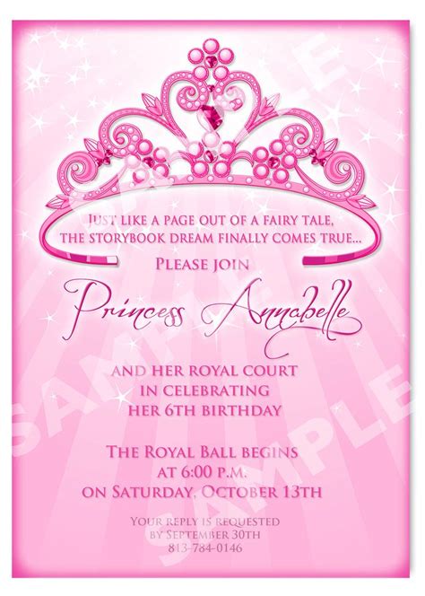 25+ best ideas about Princess Birthday Invitations on Pinterest ...