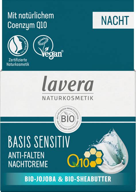 Lavera Anti Falten Nachtcreme Q10 Basis Sensitiv 50 Ml Dauerhaft