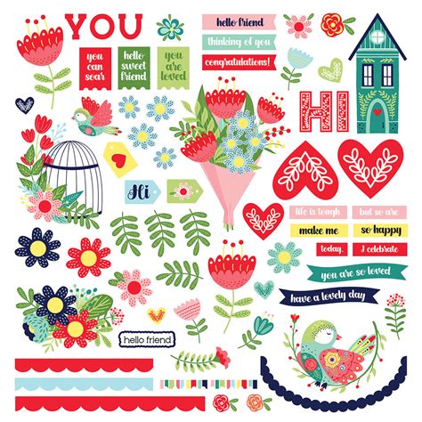 Photoplay Cherish Collection Card Kit Stickers