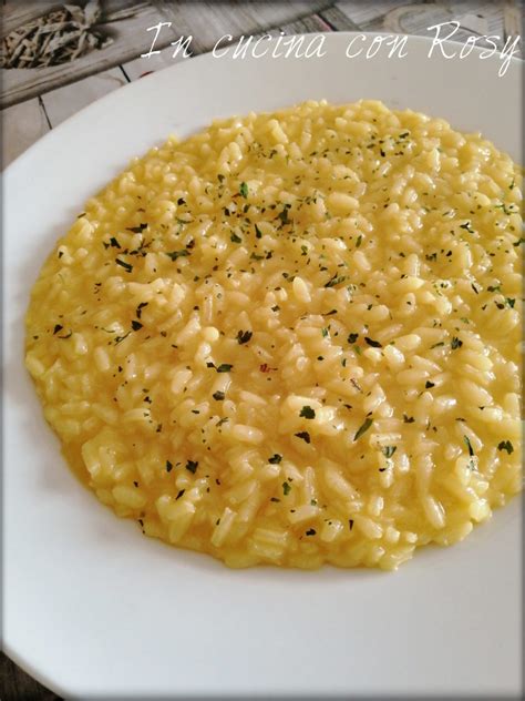 Risotto Allo Zafferano In Cucina Con Rosy