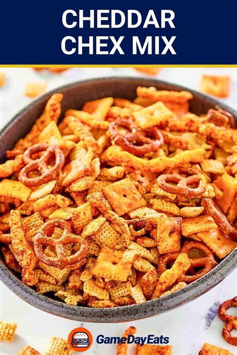 Cheddar Chex Mix Game Day Eats