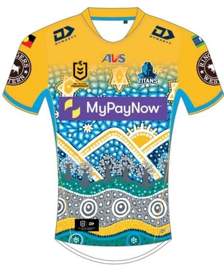 Gold Coast Titans 2023 Nrl Ladies Indigenous Jersey Gtjrl23503