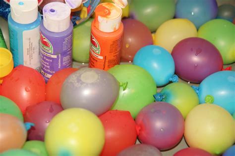 Paint Filled Water Balloons