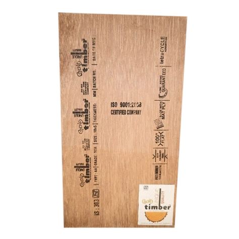 Brown Gold Timber MR Grade Plywood Board For Furniture Thickness