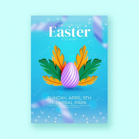 Premium Vector Happy Easter Day Vertical Poster Template Suitable For Invitations Social Media