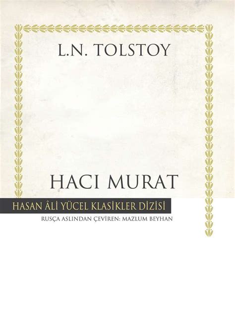 Lev Nikolayeviç Tolstoy Hacı Murat e kitap indir