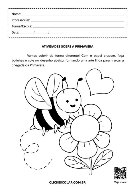 Objetivo De Trabalhar A Primavera Na Educação Infantil