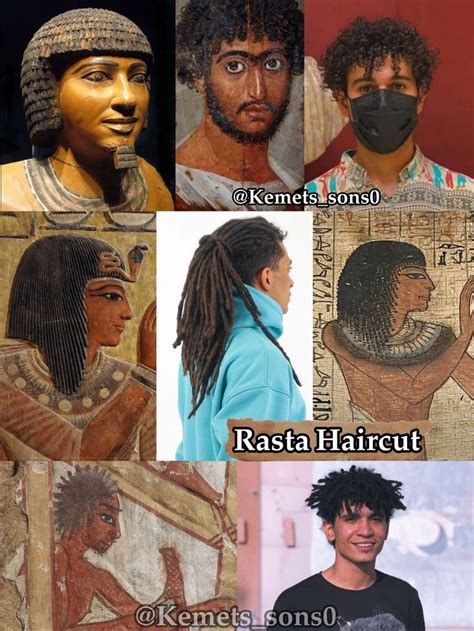 Classic Mens Haircut Styles In Kemet Egyptian People Egyptian