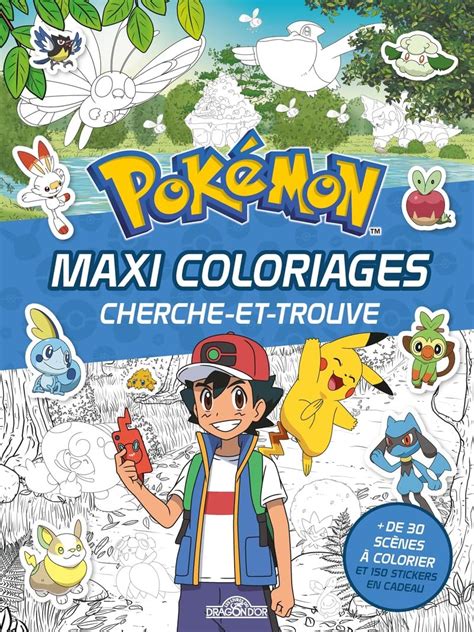 Pok Mon Maxi Coloriages Cherche Et Trouve Amazon Br