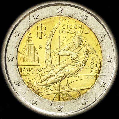 Italie 2006 Jeux Olympiques d Hiver à Turin 2 euro commémorative