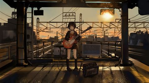 Guitar Anime Wallpapers Wallpaper Cave