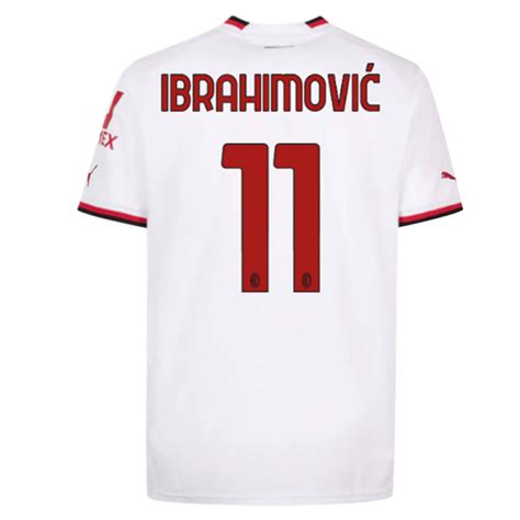 Camiseta AC Milan 2022 23 Zlatan Ibrahimović 11 Segunda Equipación