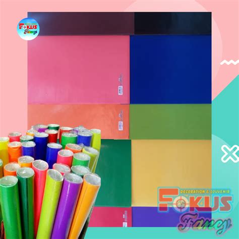 Jual Kertas Kado Polos Kertas Manggis 1pak Isi 50 Lembar Shopee