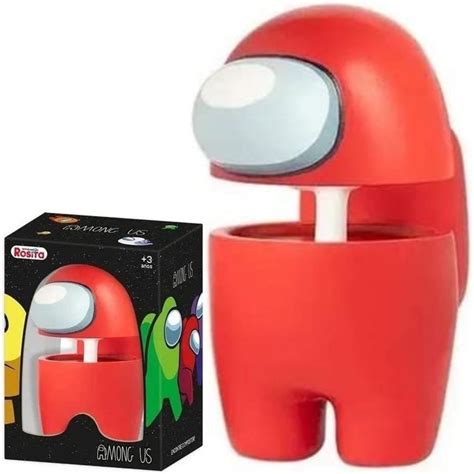 Boneco Jogo Among Us Vermelho 10 Cm Em Vinil Original Rosita Shopee