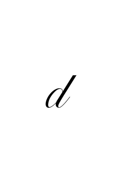 Cursive Lowercase D