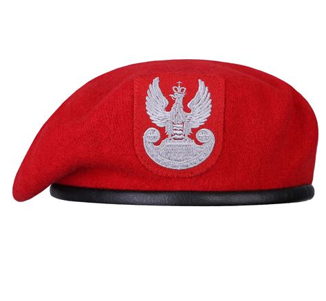 Beret Wojskowy Wp Polski Z Or Em Czerwony Allegro Pl