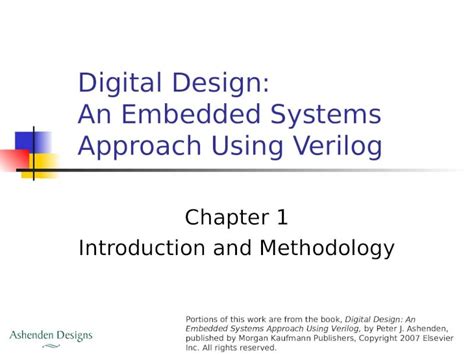 Ppt Digital Design An Embedded Systems Approach Using Verilog