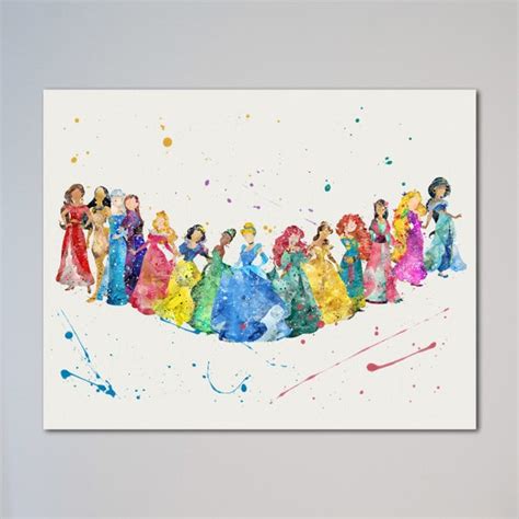 Princesses Ariel Belle Merida Mulan Rapunzel Jasmine Elena Of Etsy