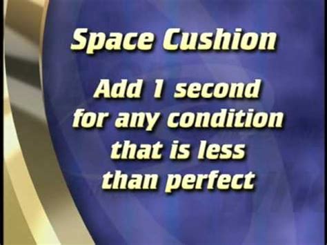 You Should Keep A Space Cushion