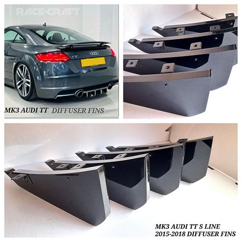 FOR MK3 AUDI TT S LINE DIFFUSER FINS MK3 AUDI S LINE DIFFUSER FINS