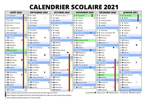 Gratuit Calendrier Scolaire Imprimer Pdf Word Excel The