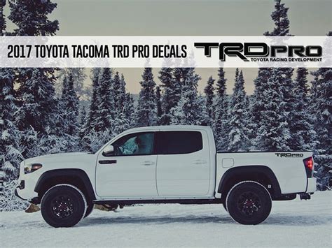 Trd Pro Toyota Racing Development Tacoma Tundra Bed Side Vinyl Decals