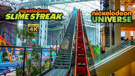 2023 Nickelodeon Slime Streak Roller Coaster On Ride 4K POV Nickelodeon