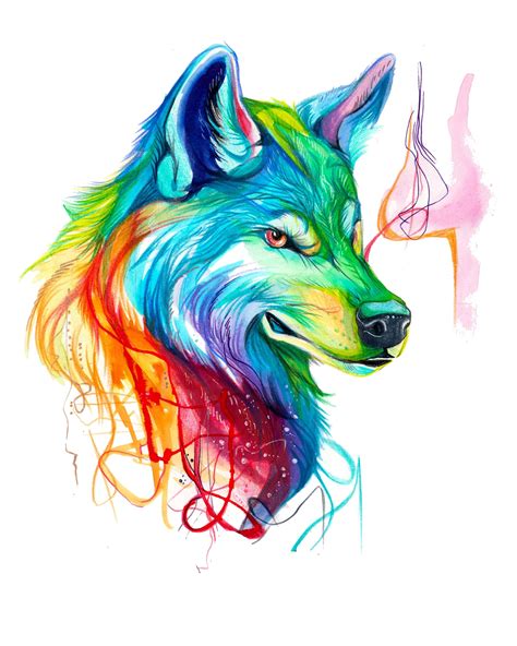 Pin By Christin S Home Design On Drawings Wolf Painting Watercolor