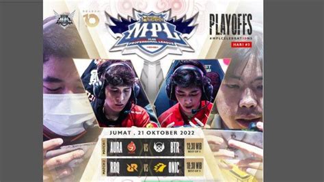 Live Nonton Playoff MPL ID Season 10 Day 3 Hari Ini RRQ Hoshi Vs Onic