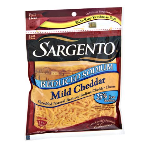 Sargento® Reduced Sodium Mild Cheddar Shredded Cheese Reviews 2019