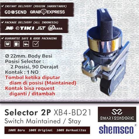 Jual Selector Switch Xb Bd Mm Ad Posisi Shemsco Schneider Suku