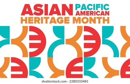 Asian Pacific American Heritage Month Celebrated Stock Vector (Royalty ...