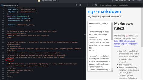 Apply Font Color To List In Ngx Markdown · Issue 143 · Instance Oom