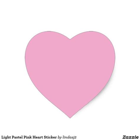 Light Pastel Pink Heart Sticker In 2021 Pink Heart