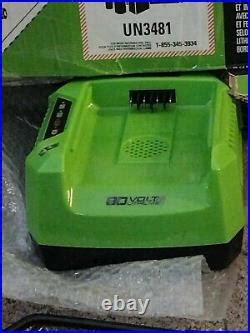 GreenWorks 80 Volt 20 Cordless Snow Thrower 2600402 | Snow Blowers