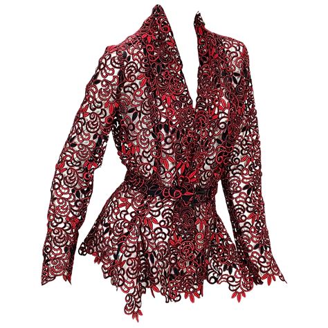 Oscar De La Renta Lesage Embroidered Jacket Sz At Stdibs