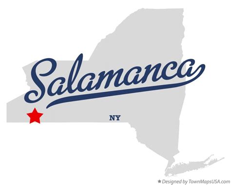 Map of Salamanca, NY, New York