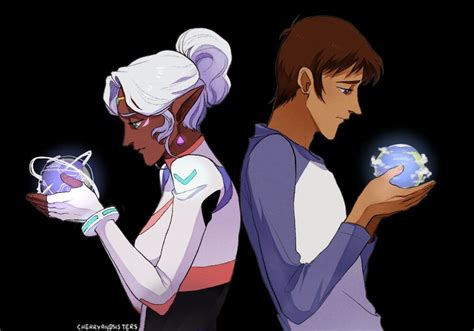 Princess Allura And Lance And Their Home Planets Of Altea And Earth