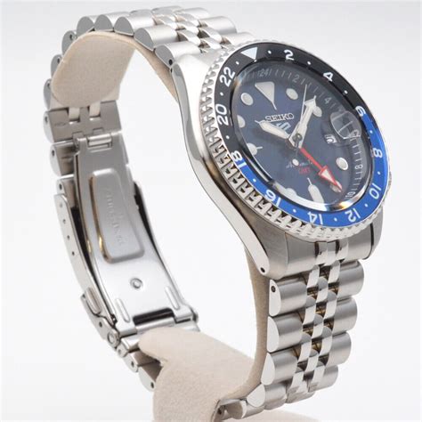 Seiko Sports Skx Sports Style Gmt Sbsc R A Navy Watch Japan