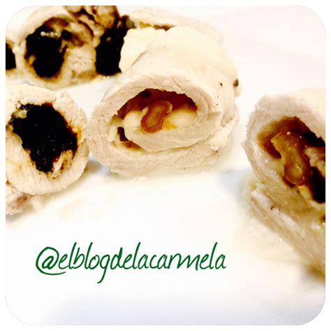 Rollitos De Pollo Rellenos De Ciruelas Y Nueces Receta Al Vapor