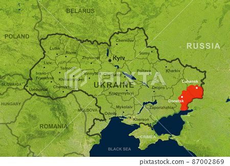 Ukraine Europe Map