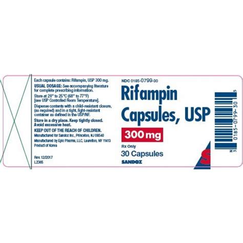 RIFAMPIN 300MG RX Products